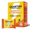 thumbnail image 2 of Quantum Energy Square: Energy Bar with Caffeine & 10g Protein. Delicious Healthy Snack On The Go. (Vegan, Gluten-free, Soy-free, Dairy-free). Flavor: Banana Nut Butter Crunch 8Pk, 2 of 10