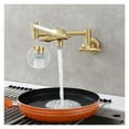 thumbnail image 1 of Folding Wall Mounted Single Cold Kitchen Sink Faucet with Double Switch and Swing Arm, 1 of 7