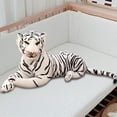 thumbnail image 1 of Tigre de dibujos animados Yotijar Almohada para dormir Juguete de peluche Blanco, 1 of 10