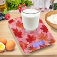 thumbnail image 7 of High Precision Digital Kitchen Scale Tempered Glass Food Scale Multifunction Scale Small Kitchen Appliances Red Maple Leaf Pattern, 7 of 7