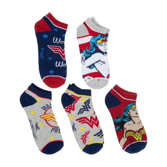 Wonder Woman Ankle Socks 5-Pack for Women
