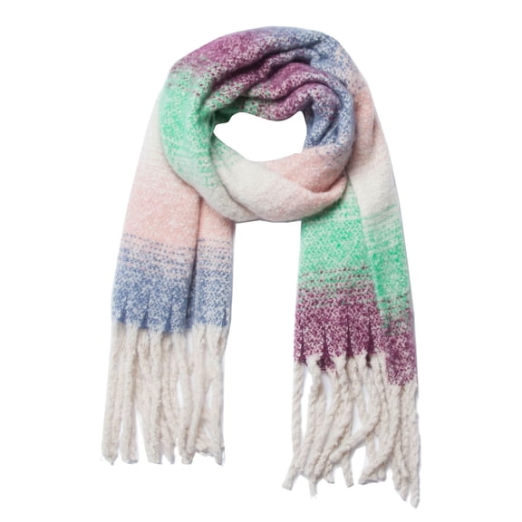 Clearance! Scarf for Women Large Scarf Women's Long Striped Blanket Chunky Oversized Winter Fall Warm Scarf Big Scarves Wrap Shawl