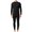 Black, variant on Thermal Underwear Set Men Heavyweight Base Layer Fleece Lined Crew Neck Long Sleeve Winter Shirt Pants Cold Weather