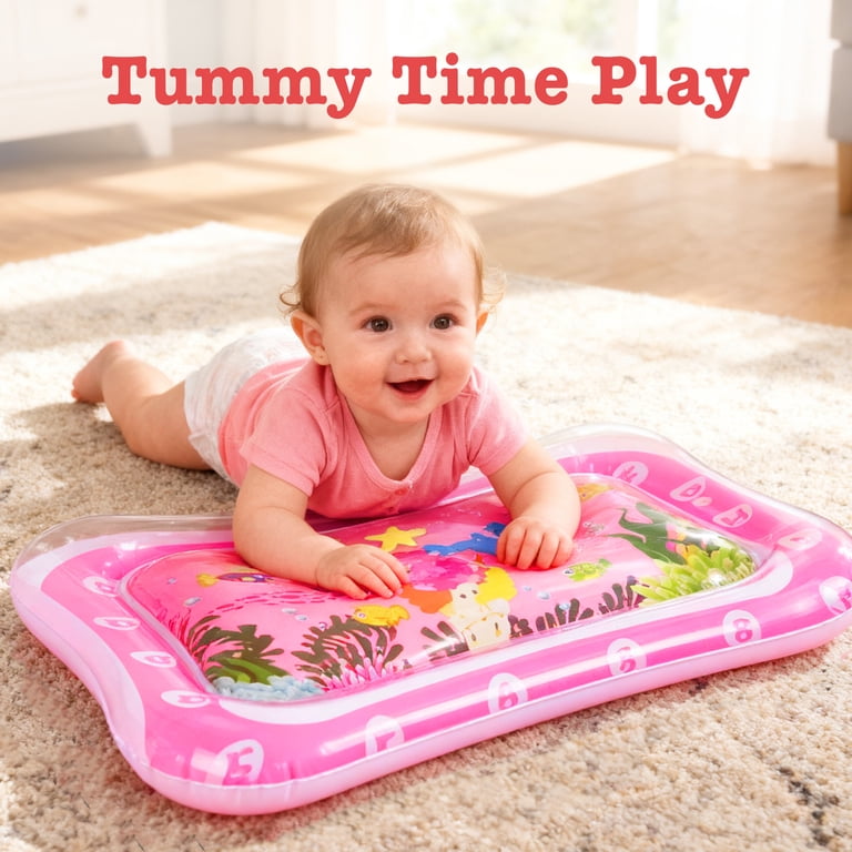 LotFancy Inflatable Tummy Time Water Mat, Ocean Theme photo 7