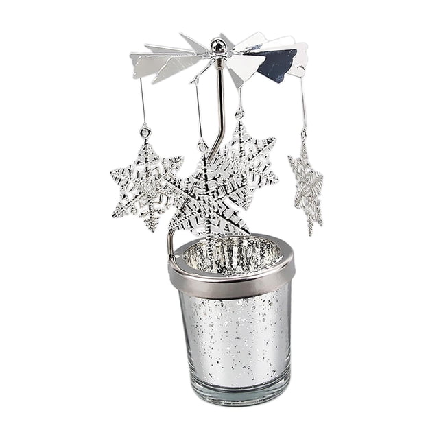 Portavelas giratorio elegante, portavelas, portavelas para velas de té, candelabro para Navidad, decoración de adorno para fiesta de boda Macarena Candelabro giratorio