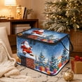 thumbnail image 3 of Christmas Storage Bin with Lid and Carrying Handle Christmas Foldable Storage Box Large Xmas Decorative Collapsible Container Basket for Organizing Closet Home Bedroom Gift, 3 of 6