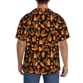 thumbnail image 3 of Balery Cute Squirrel Camisa Casual de Manga Corta con Botones para Hombre, Texturizada, Estilo Cubano, para Playa, Verano-4X-Large, 3 of 5