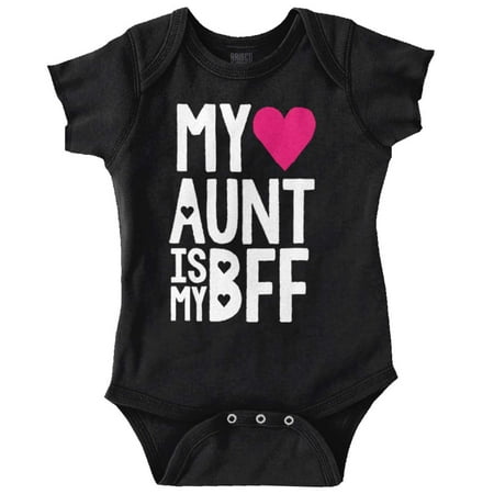 

Cute BFF Niece Aunt Best Auntie Ever Bodysuit Jumper Girls Infant Baby Brisco Brands NB
