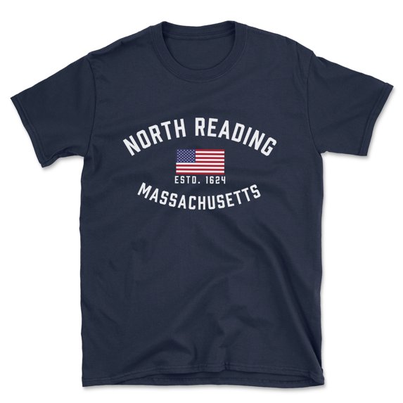 North Reading Massachusetts Patriot Men's Cotton T-Shirt
