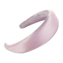 YOTMKGDO Headbands for Women, Fashion Sponge Solid Satin Hairband Women Head Hoop Sweet Girls Hair Headband, Pink