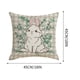 thumbnail image 3 of Juego de almohadas de Pascua con borde estampado, cojín decorativo para sala de estar, cojín para sofá, 3 of 5