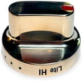 thumbnail image 2 of HQRP 2-Pack Burner Dial Range Knobs Replacement for Samsung FX510BFGS FX510BGS FX710BGS NX583G0VBSR NX58F5300SS NX58F5500SS NX58H5600SS GAS Oven Stove, 2 of 9