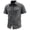 A01-Gray, variant on Work Shirts for Men Utility Short Sleeve Button-Down Shirt with Multiple Pockets Breathable Quick Dry Outdoor Cargo Tops for Camping Fishing Hiking Army Green,M