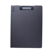 PP File Folders Writing Pad Folder A4 Portable files Frosted Accessories Storage File Board Clip Folder Board for Document Memo Homework Vertical Black