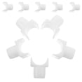 thumbnail image 1 of UPOUART 10 Pcs Guide de Rail de Fauteuil Roulant pour Chaises Manuelles et de Transport Matériau Abs Blanc, 1 of 8