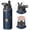 Black-4, variant on Galaxy Insulated Water Bottle with Straw & Cleaning Brush – 18oz | Leakproof, BPA-Free, 304 Stainless Steel, Wide Mouth, Travel Mug for Car, Gym, Office, Starry, Christmas Thanksgiving Gift