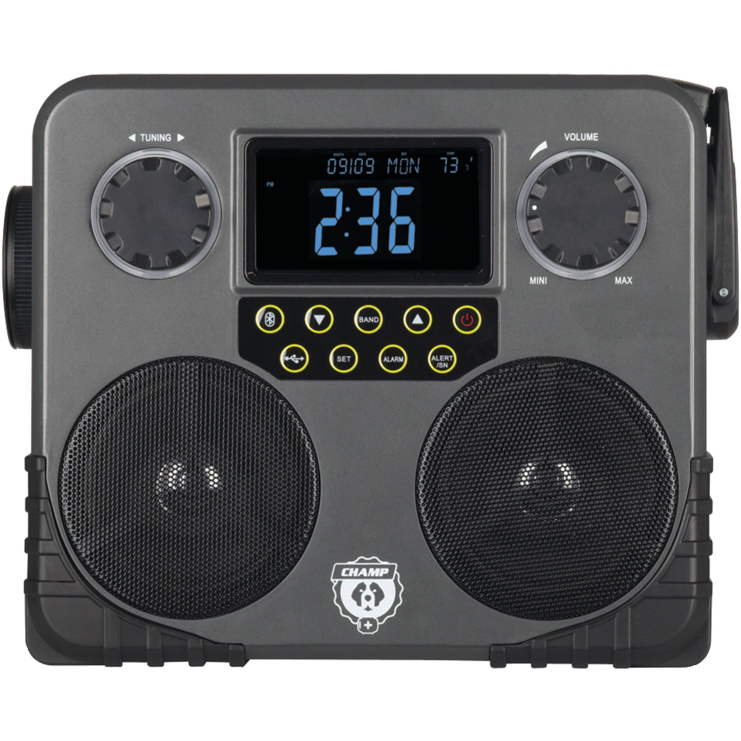 CHAMP Bluetooth Survival Solar MultiFunction Skybox with Emergency AM