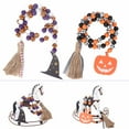 thumbnail image 4 of Halloween Wood Beads, Sturdy Durable Unique Design Wide Application Wood Bead Garland Odorless Comfortable  For Tree For Window For Wall, 4 of 8