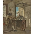thumbnail image 3 of Christiaan Andriessen 12x14 Black Modern Framed Museum Art Print Titled - The Artist in His Atelier (About 1805-1808), 3 of 5