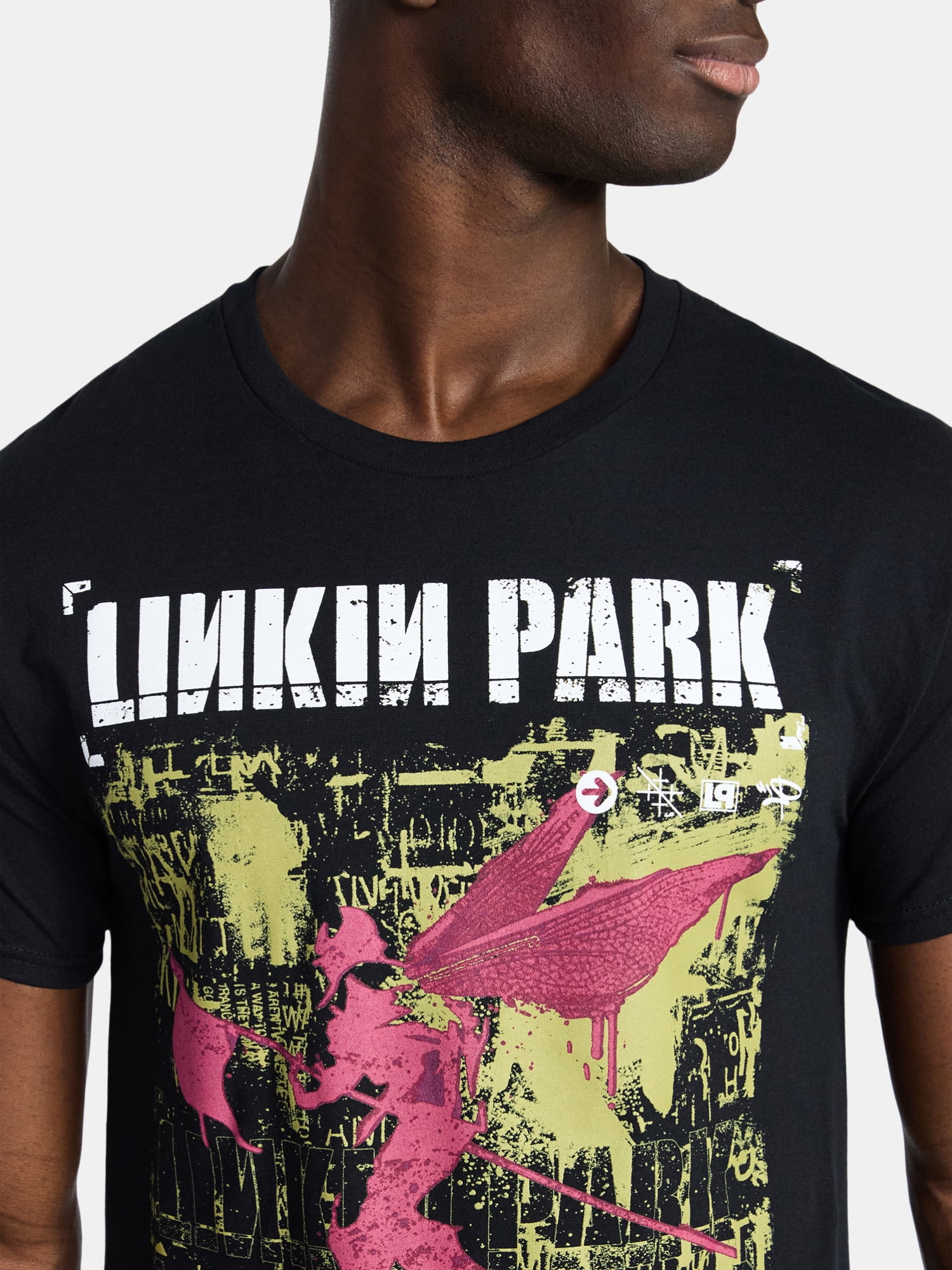 Linkin Park Men's and Big Men's Soldier Cover Graphic Tee, Sizes S-3XL