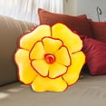thumbnail image 1 of ERK Coussin Rond Rose 3D 19.7 Pouces Doux en Forme de Rose Fait Main Décoratif pour Sol, 1 of 4