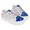 Blue,White, variant on Girls Kids Sneakers Canvas Shoes Toddler Flower Pink Child Sparkle Low Top Lace Up Rubber Sole Lightweight Walking Size 13