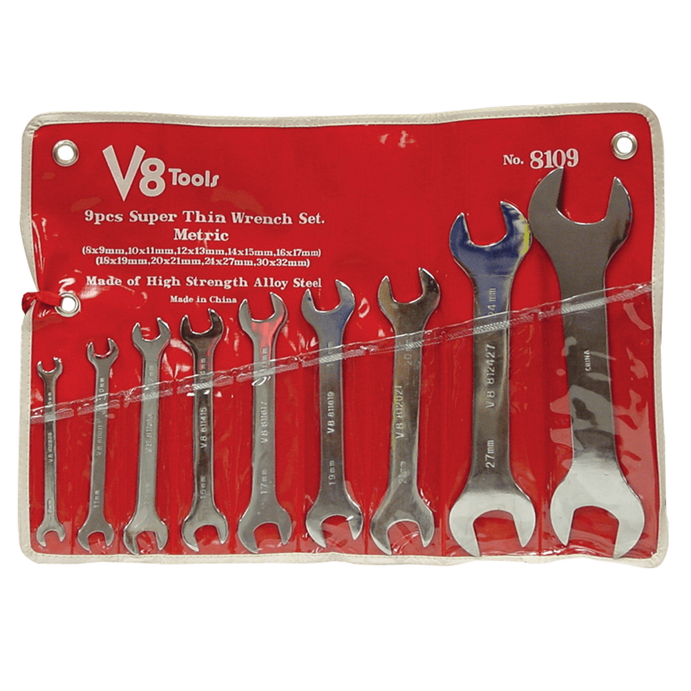 Wrench Set 9 Piece Super Thin 18 Sizes - Walmart.com - Walmart.com