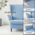 thumbnail image 6 of Wingback Chair Covers Slipcover,2 Piece Stretch Wing Chair Covers,Waterproof Soft Wingback Armchair Slipcover for Living Room and Bedroom, 6 of 8