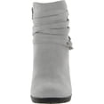 thumbnail image 2 of White Mountain Womens Sammuel  Pull On Faux Suede Booties, 2 of 3