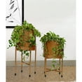 thumbnail image 5 of Tall Metal Floor Flower Planter Holder with Stand, Modern Decorative Floor Flower Holder, Perfect for Your Entryway,, 5 of 5