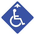 thumbnail image 1 of SignMission FD-2-X-16-99984 Arrow Sign - Coronavirus Handicapped, 1 of 1
