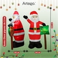 thumbnail image 4 of Inflable de Navidad Artego Santa Claus gigante 2.4m con luces led, 4 of 8
