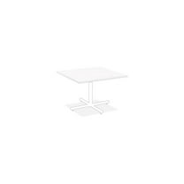 Lorell Hospitality White Laminate Square Tabletop High Pressure Laminate (HPL) Square, White Top - 36" Table Top Width x 36" Table Top Depth x 1" Table Top Thickness - Assembly Required