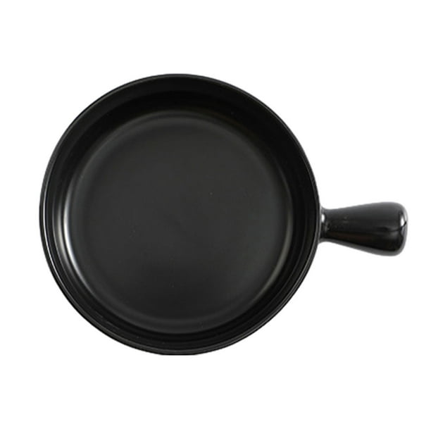 Naiovety Elegante y liviano, disfrute de la sopa de cebolla francesa con tazones de porcelana, cerámica fácil de limpiar y duradera Cocina y Comedor Negro