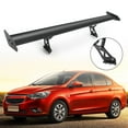 thumbnail image 2 of 135cm Universal Hatch Adjustable Aluminum GT Rear Trunk Racing Spoiler Wing Black, 2 of 11