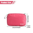 thumbnail image 3 of Ikeay Travel Hanging Toiletry Bag with Hook, Water-Resistant Makeup Cosmetic Organizer for Toiletries, Shampoo, Full-Sized Products, Men And Women Pink, 3 of 3