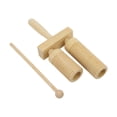 thumbnail image 3 of Oubit Hand Clapper,Chinese Bangzi Treble Bass Treble Bass Clapper Percussion Clapper Built for the Future, 3 of 9