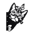 thumbnail image 1 of Silueta de adorno de jardín multifuncional con recorte de metal 2D de Peeping Gato, 1 of 9