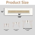 thumbnail image 6 of TickJOY Boho Table Runner – Farmhouse Decor Macrame Runner Table Cloth with Tassels for Home Decor, Kitchen Decor, Living Room Decor, Centerpiece Table Decorations(Coffee/Beige, 12x108 Inches), 6 of 6