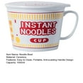 thumbnail image 5 of Cherryhome 34 OZ Ceramic Ramen Bowl with Lid Instant Ramen Noodle Bowl Large Soup Bowl with Handle, Ramen Lovers Gift, 5 of 7