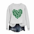 thumbnail image 3 of HAiming St Patricks Day Sweatshirt for Women Long Sleeve T-Shirts Crewneck Shamrock Printed Pullover Tops, 3 of 7