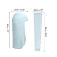 thumbnail image 2 of Uxcell Hard Hat Sun Shade, 6 Pack Neck Shade and Cooling Arm Sleeves for Hiking, Sky Blue, 2 of 6