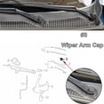 thumbnail image 5 of Yassdwbn Front Windshield Wiper Arm Bolt Cap For Cadillac Escalade 2007-2014, 5 of 5