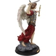 thumbnail image 4 of Ebros Byzantine Archangel Saint Michael with Brass Name Plate Wooden Base 12.5"H, 4 of 7