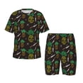 thumbnail image 1 of Fotbe Pineapples Pijama Estampada de 2 Piezas para Niños – Ropa de Dormir de Manga Corta Cómoda para Niños y Niñas, Camiseta y Shorts de Algodón-X-Large, 1 of 6