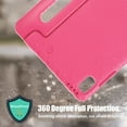 thumbnail image 4 of SaniMore Kids Case for Lenovo Tab M9 Case (TB-310FU) 9.0 Inch 2023, Kiddie Series [Handle & Kickstand] Lightweight Shockproof Boys Girls Protective Cover for Lenovo Tab M9 9" Tablet 2023 (Rose), 4 of 8