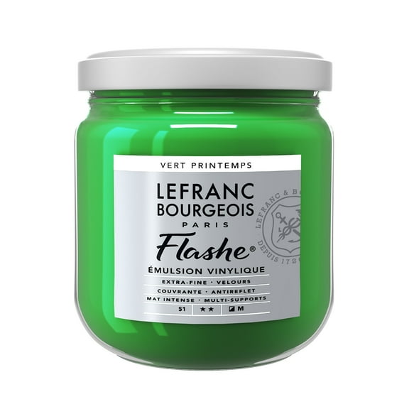 Lefranc & Bourgeois Flashe Matte Artist's Color, 400ml, Spring Green