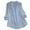 Blue, variant on Women's Knot Long Sleeved Button Down Small V Neck Shirt Loose Multicolor Top Button down Long Sleeve Dress Half Half Tights Fitted Dress Shirts for Women