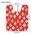 thumbnail image 5 of Yayeee Bath Rug for Bathroom Floor Non Slip Rectangle Fluffy Soft Absorbent Mat, 16"x24", Orange Christmas Ornaments Pattern, 5 of 7