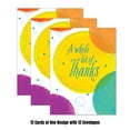 thumbnail image 3 of Viabella Circles Thank you Card Assortment - 12 Cards, 12 Envelopes, 3 of 3